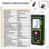Portable Infrared Laser Measuring Instrument Electronic Measuring Tape Compact Laser Distance Measure Accurate Measurement Tool