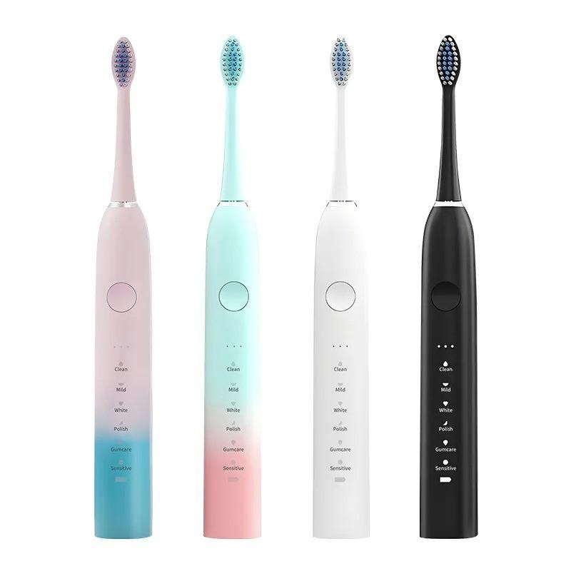 Ultra Quiet Electric Toothbrush Multiple Cleaning Modes Soft Bristles Gum Care Waterproof Design