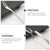 4 Pcs Baked Snail Tableware Serving Tongs Home Fork Flatware Kitchen Utensils