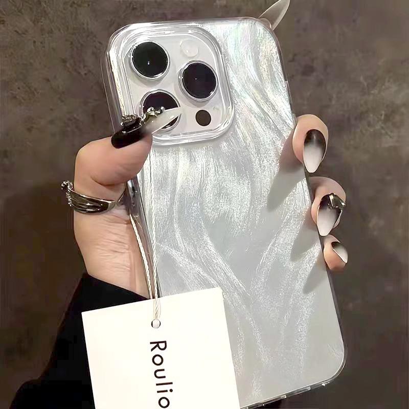 

Luxury Fashion Laser Funda Phone Case For iPhone 17 Pro 16 15 14 13 12 11 Pro Max 16E XR XS 16E 7 8 Plus Shockproof Bumper Cover iPhone 15 Pro