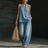 In the Autumn of 2026, the New Women's Clothing European and American Style Suit Lapel Retro Washing Water Makes Old Denim Buckle Tops Wide
