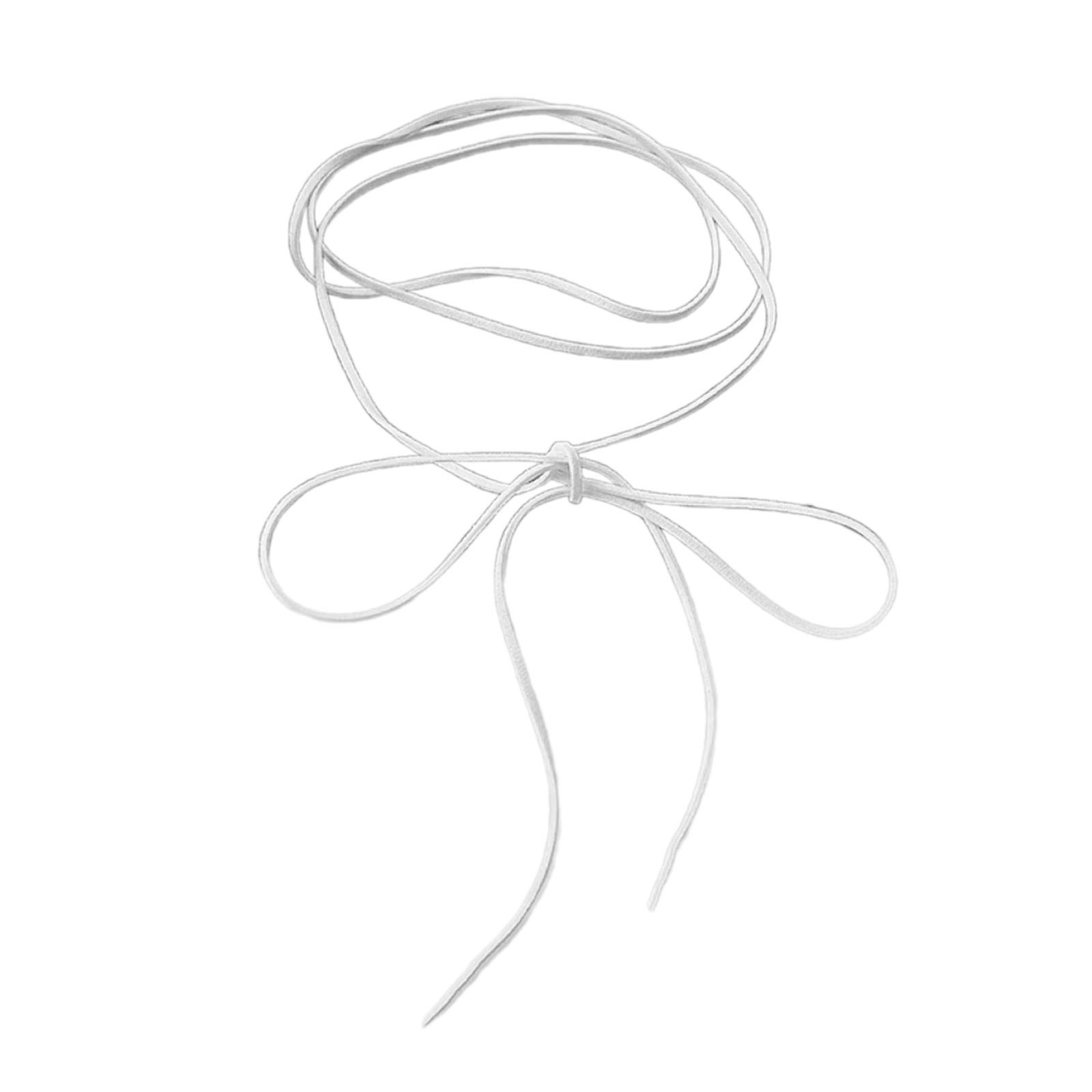 

Елегантна краватка-метелик Стильне кольє-чокер Модна пов язка на шию Ювелірна прикраса для вечірок та повсякденного носіння білий