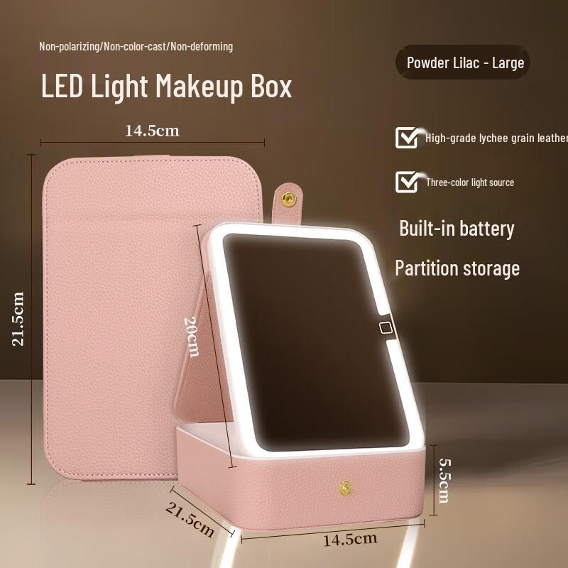 

Oeny Portable Leatherette Folding Makeup Mirror