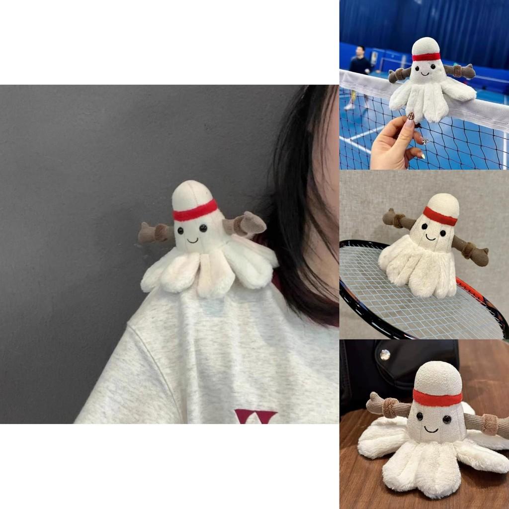 Creative Badminton Unique Plush Keychain Soft Doll Adorable Bag Accessory