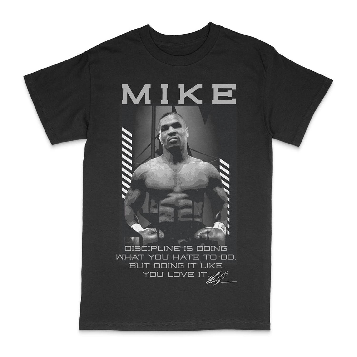 

Mike Tyson Classic Discipline Quotes T Shirt. High Quality Cotton, Loose, Large Sizes, Breathable Top, Casual T-shirt S-3XL -... S разноцветный