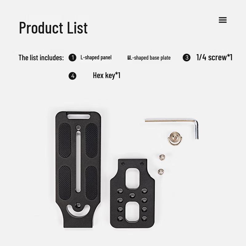 Yingshijiang Universal Camera L-Bracket Quick Release Plate
