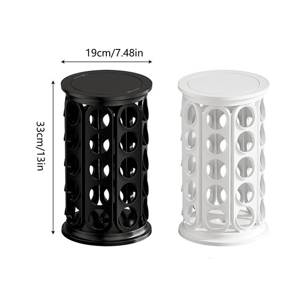Large Capacity Coffee Capsule Holder 360 Degree Rotating Coffee Organizer  Kitchen Decor