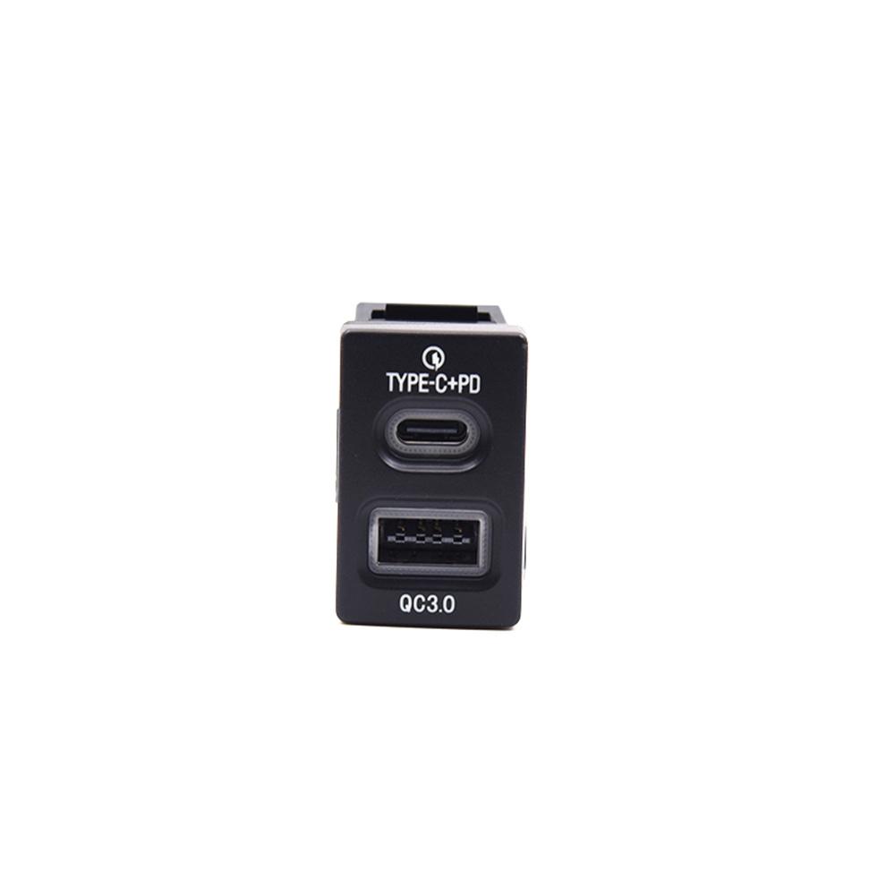 18W Car Charger Type-C+QC3.0 Fast Charging For  Honda Accord Civic City Fit CR-V