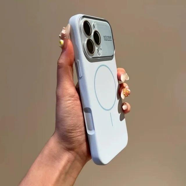 For iPhone 17 Air Pro Max Luxury Liquid Magsafe Magnetic Silicone Frame Phone Case For iPhone 14 15 16 17 Lens Protective Cover