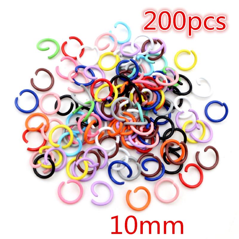 New Colors Mixed Alloy Open Rings Lobster Clasp Hooks DIY Keychain Jewelry Making Findings Supplies Accessories