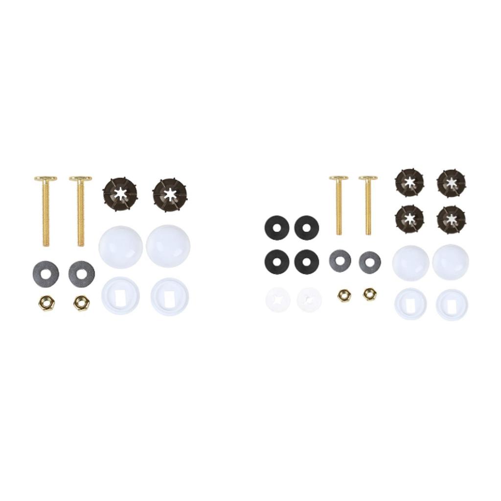 Toilet Bowl to Floor Toilet Floor Bolt and Screw Kit Spare Parts Rustproof Bathroom Bolt Set Stable Upgrade Replacement