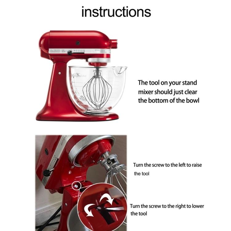 Pentru baterie cu suport KitchenAid 5QT Whip Whis Accesorii din oțel inoxidabil