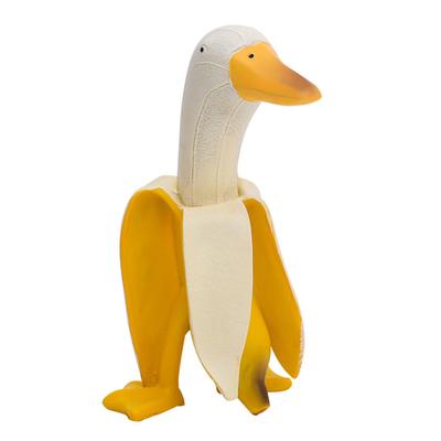Banane Ente Ornamente Innovativ Niedlich Cartoon Kunstharz Bananengelbe Ente Desktop Dekoration