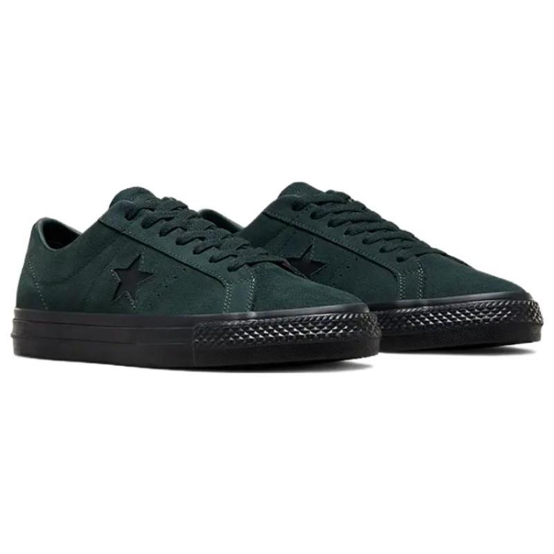 Converse One Star Pro Pro Round-toe Comfortable Warm and Non-Slip Low-Top Board Shoes Unisex Green