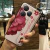 Anti-dust Soft Case Phone Case For Blackview Shark9 5G Wrist Strap Shockproof Durable Waterproof Flower Kickstand Ring