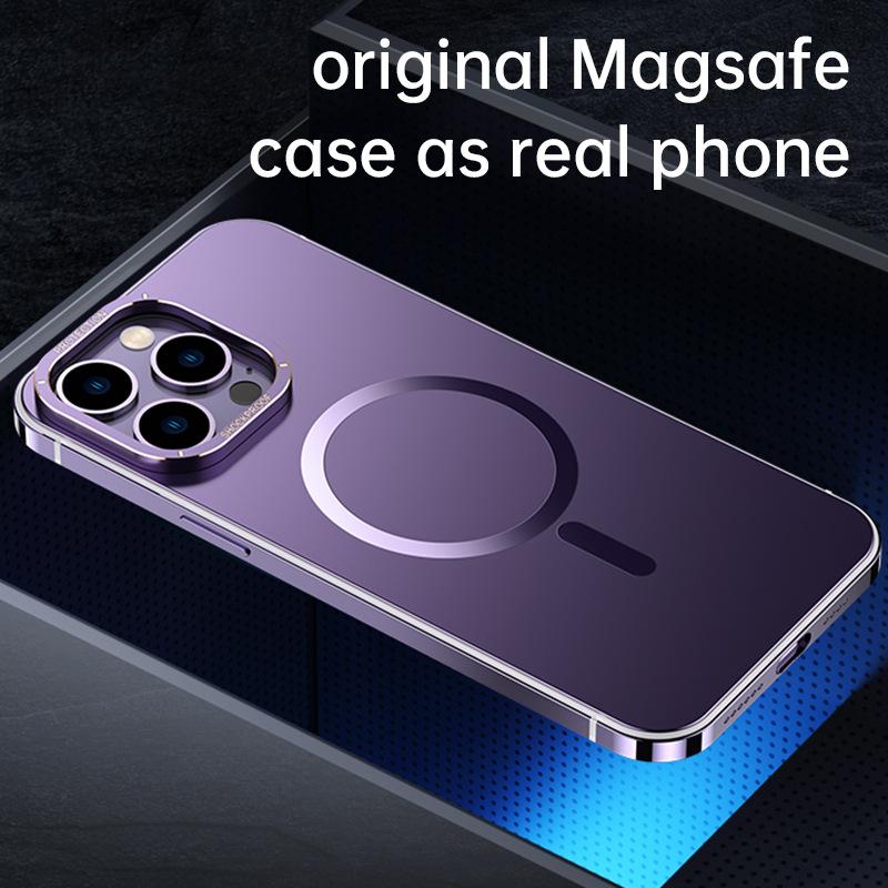 Magnetic Magsafe is suitable for Apple 15 mobile phone case 14promaxiphone15 anti-fingerprint.