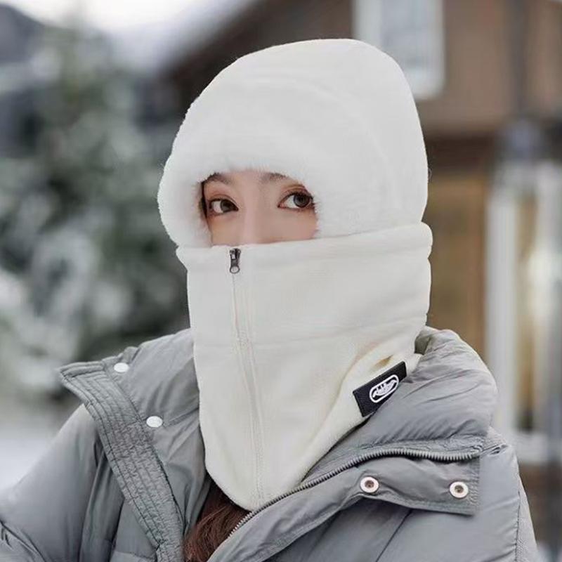 Winter Hat For Men And Women Windproof Ear Protection Neck Gaiter Thickened Cycling Mask Warm And Protective Outdoor Face Cover