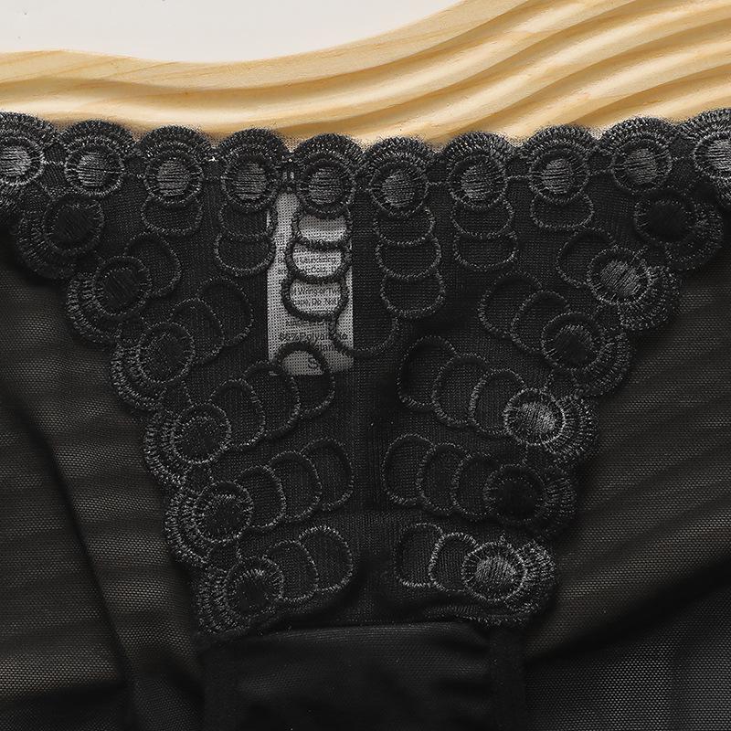 Embroidered Butterfly Lingerie Set with Underwire