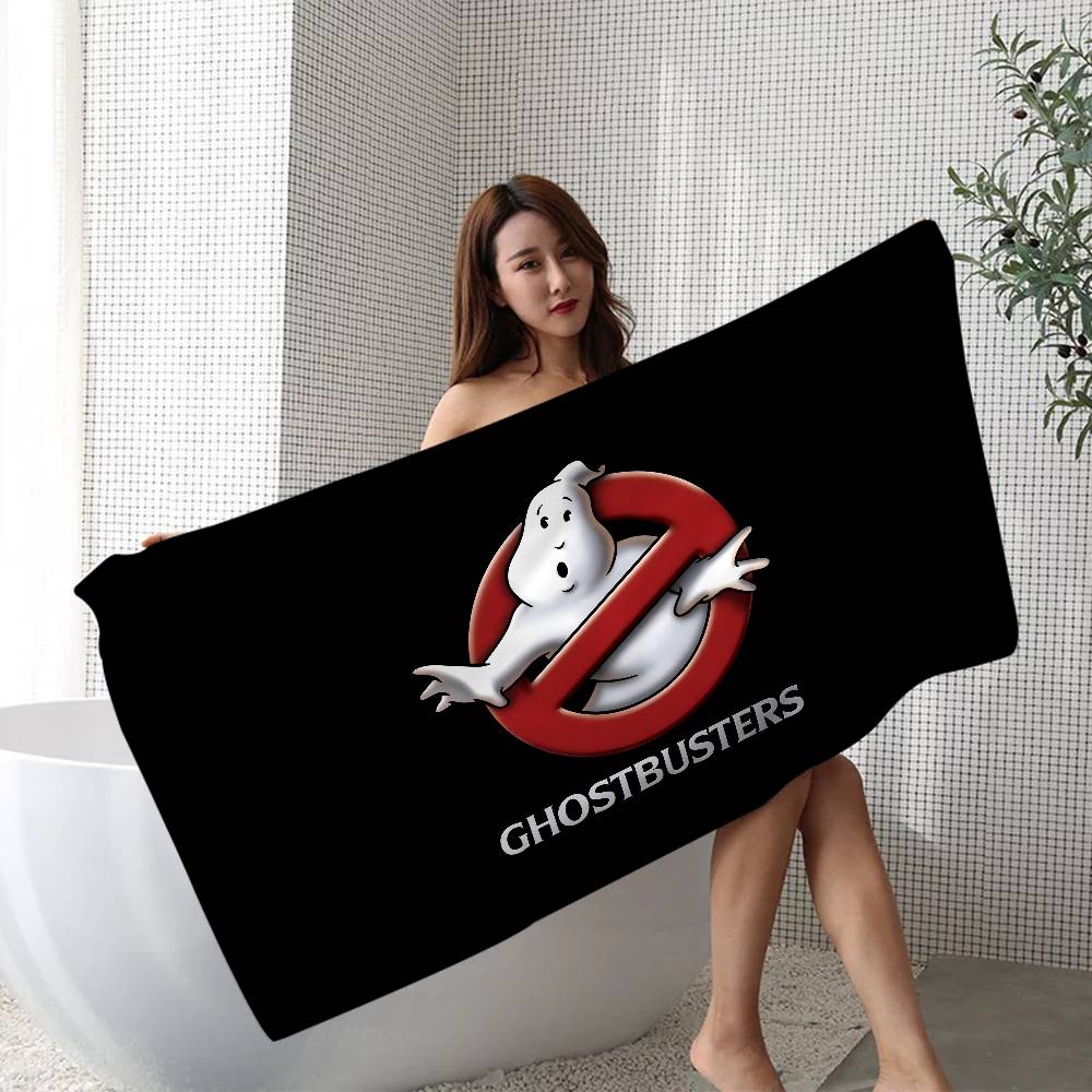 G-Ghostbusters Black Cell Microfiber Printed Beach Towel Mountain Climbing Yoga Beach Swimming Running Absorbent Soft Towel