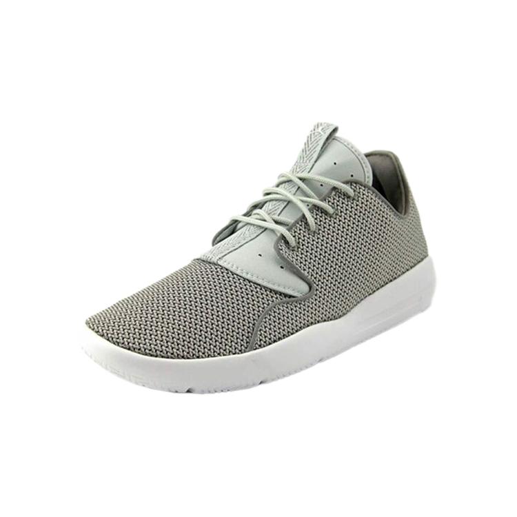 Jordan Eclipse Rutschfest, Abriebfest, Atmungsaktiv Niedrige Kinder-Basketballschuhe Grau Weiß Jugendliche 724042-003