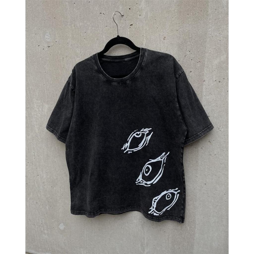 Heißes Anime Jujutsu Kaisen Grafik Washed Oversized Y2K T-Shirt Herren Damen Lässig Baumwolle Locker Kurzarm Bequem Damen Herren Kleidung