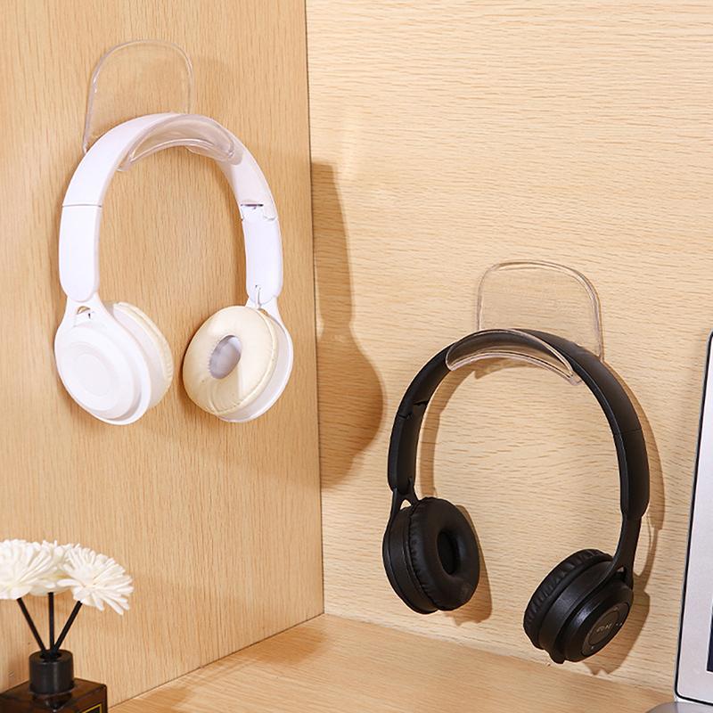 Universal Microphone Stand Headphone Bracket Storage Hook Dormitory Wall-Mounted Computer Headset Holder Earphone Display Holder