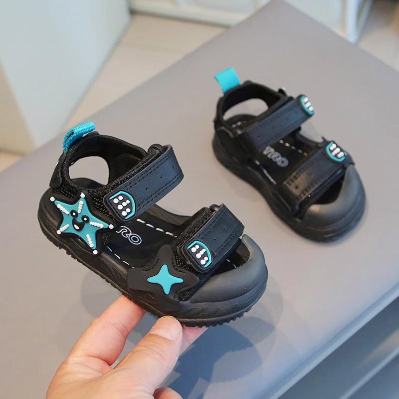 

Children s Sandals Summer New Soft soled Men s Baby Shoes 1-6 Step Shoes Beach Sandals Women s Shoes Baotou Shoes 25