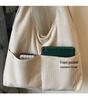 2025 Women's Retro Corduroy Tote: Large-Capacity, Single-Shoulder, Versatile Commuter Bag