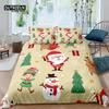 Home Living Luxury 3D Santa Claus Bedding Set Duvet Cover Pillowcase Kids Bedding Set Queen and King EUUSAUUK Size