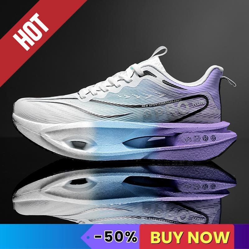 NEW Sports Running Shoes Men Marathon Sneakers Breathable Comfort Brand Trend Women Athletic Outdoor Race Sneakers Carbon Plate