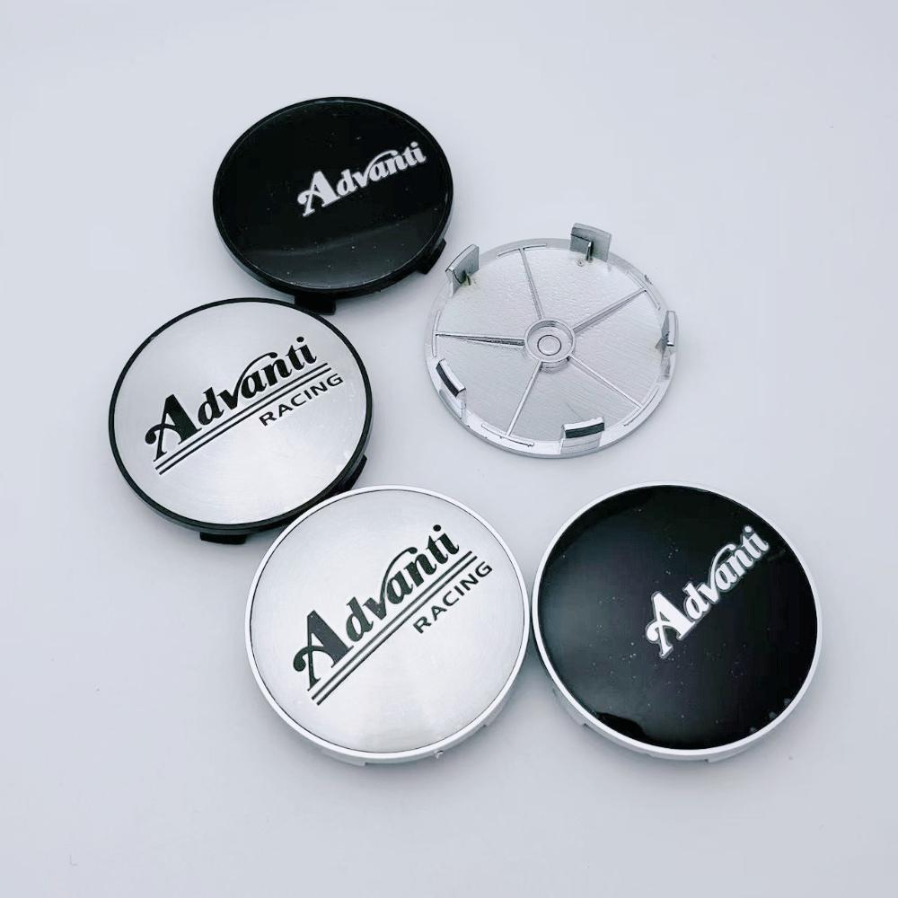 4 pezzi 68MM ( Diametro Interno 63MM ) Emblema Logo Advanti Tappi Centrali Ruote Auto Coprimozzi Cerchioni Auto Copertura Mozzo Ruote Accessori Auto