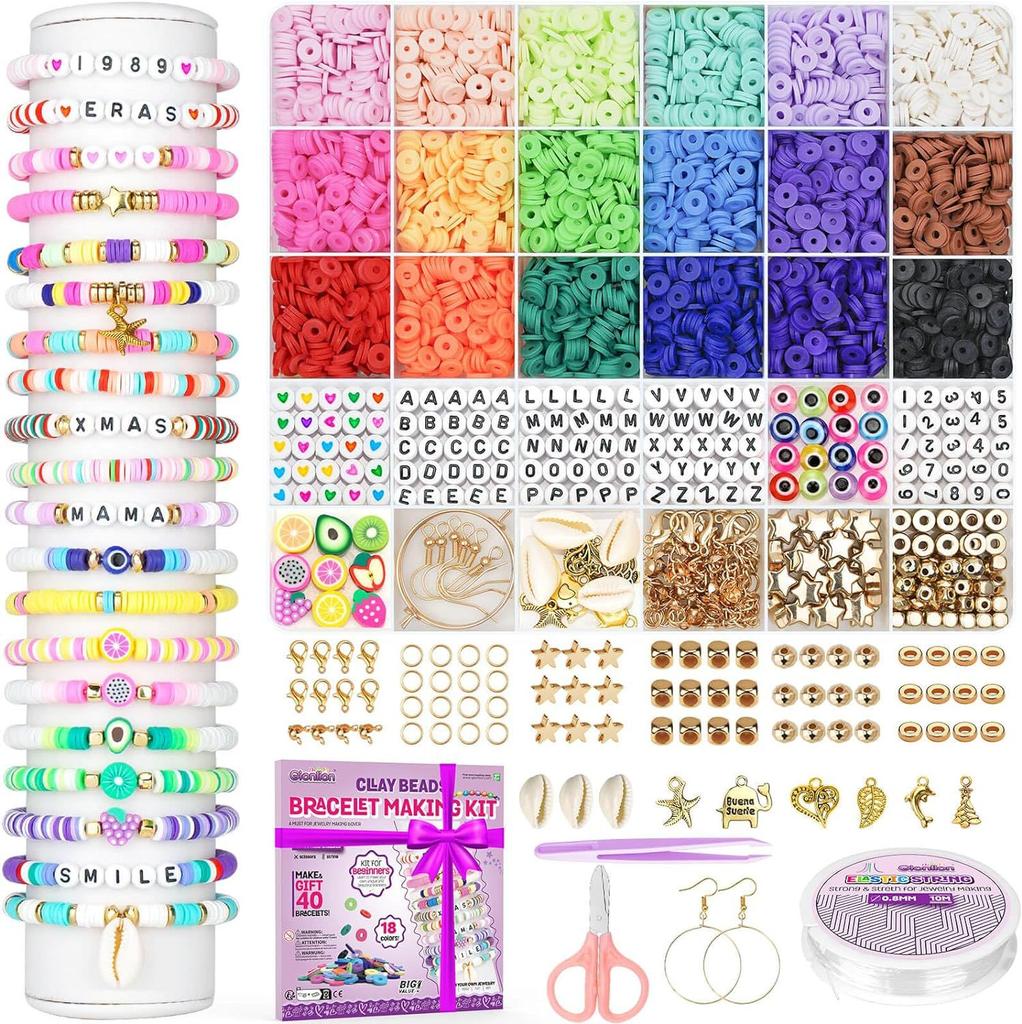 5200 Pieces Of Soft Pottery Clay Beads Sliced Diy Jewelry Bracelets Necklaces Jewelry Making Jewelry