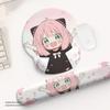 Anya Cute Small Mouse Pad with Rubber Wrist Rest for Office Laptop Keyboard Use