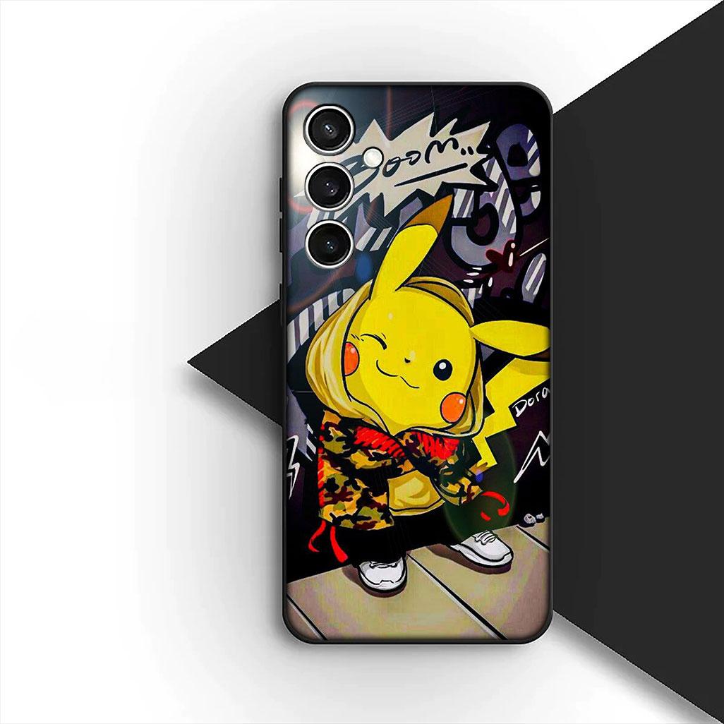 

Cover for Samsung Galaxy S20 S22 S21 FE Ultra Plus A07 A17 A15 A16 A25 A57 A37 Phone Case Mewtwo P-Pokemons Mew P-Pikachus Galaxy S21+ 5G