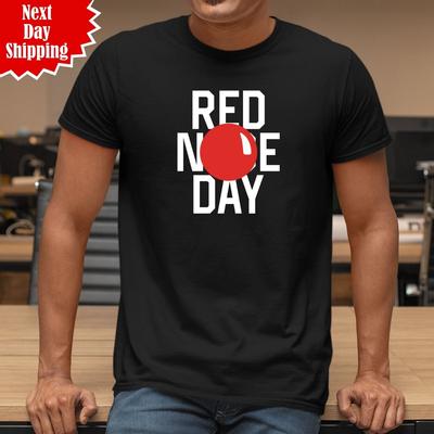 Red Nose Day 2025 T Shirt Printed Funny Comic Relief 100% Cotton Charity Tee Top