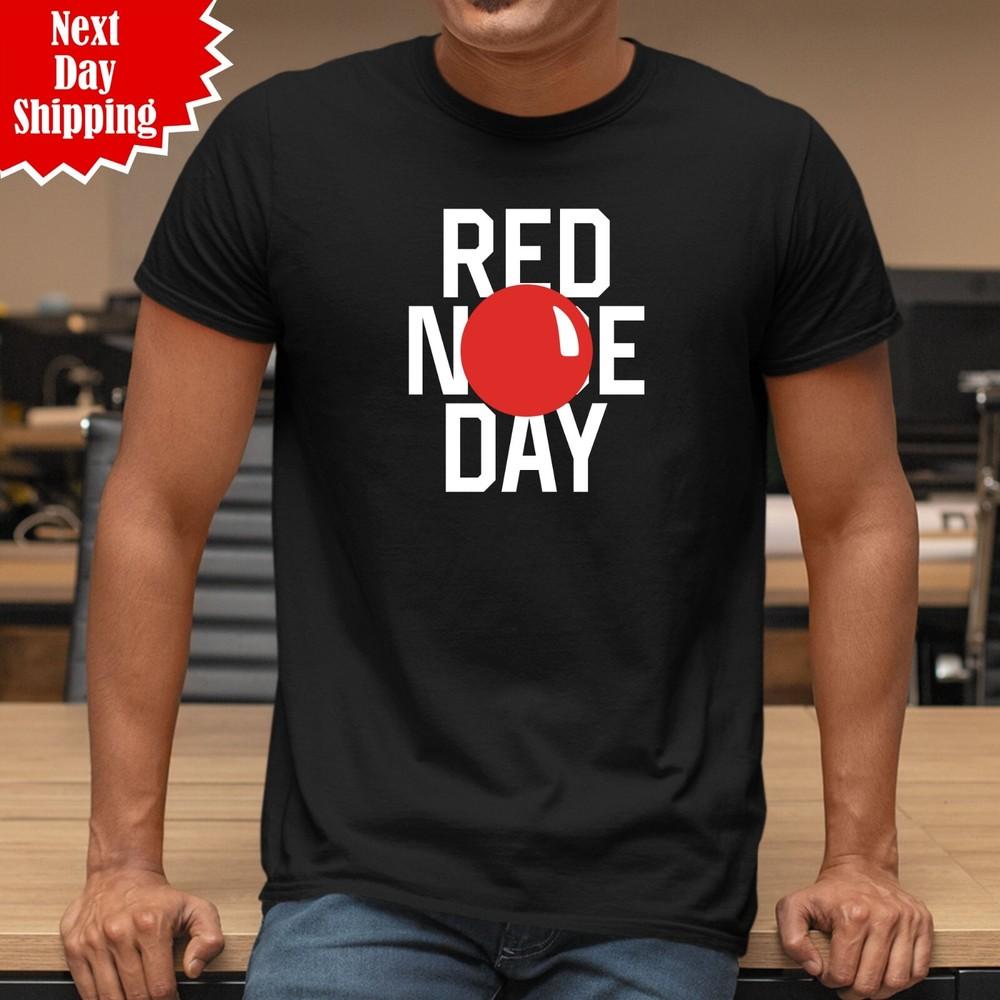 

Red Nose Day 2025 T Shirt Printed Funny Comic Relief 100% Cotton Charity Tee Top S