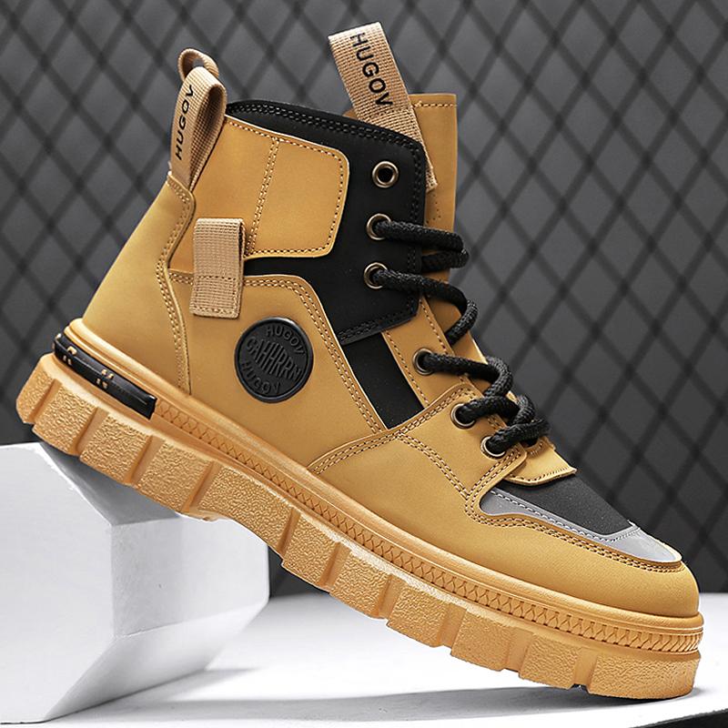 Fashion CYYTL Mens Winter Boots Casual Shoes Cowboy Combat Tactical Motorcycle Chelsea Ankle Work Outdoor Hiking Designer Luxury Leather