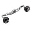 HEIGHTEN Reel Handle Aurora Series Compatible with SHIMANO DAIWA Abu Garcia Baitcasting Reels Gunmetal and Black 120mm
