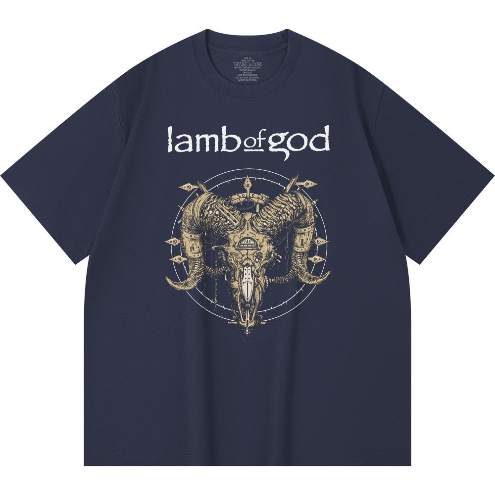 230 g/m² 100% Baumwolle Heavy Metal T-Shirt Rockband Beliebte Musik Druck Unisex Schweres Baumwoll-T-Shirt