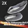 2ks stínidlo do auta, čirý přední světlomet, kryt světlometů, plastový kryt pro VW, Volkswagen Golf 6 MK6 GTI R 2010-2014