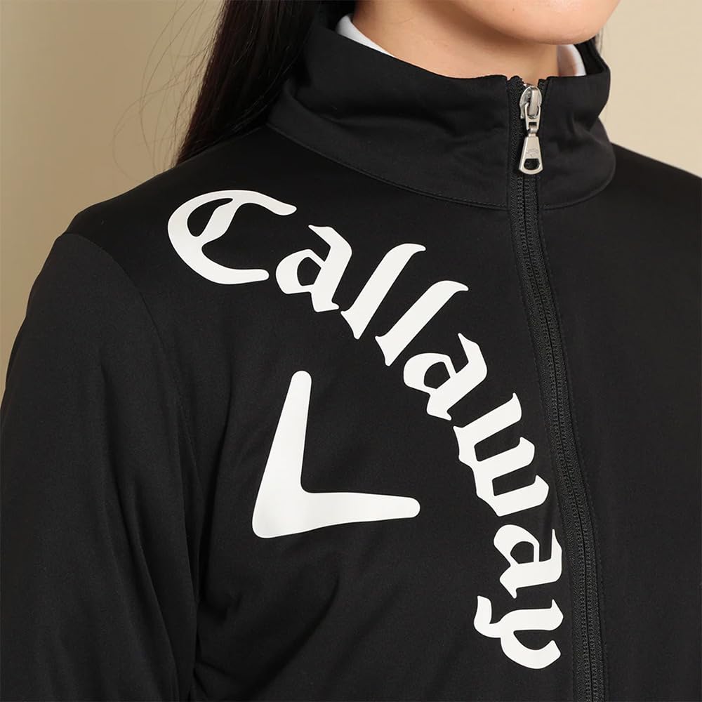 Callaway Blouson Stretchy and Golf Outerwear C23215202 M Women's Water-Repellent Full-Zip (Star Stretch Windproof) / / 1010_Black