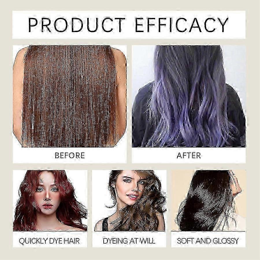 25-26 Hair Dye Shampoo, Instant Hair Color Shampoo for Gray Hair Coverage Suitable for Women & Men 200ml