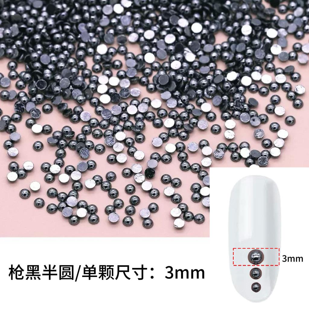 Punk Style Alloy Rivet Nail Art Decorations 3D Pointed Cone Large Medium Small Nail Decorations DIY Accessories
