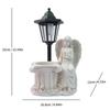 Resin Angel & Fairy Solar Garden Statue, Illuminated Flower Pot Ornament for Outdoor Yard Decor