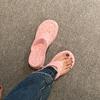 Wear summer high heels sandals toes new slippers leopard print herringbone female slope heel pink clip 2025