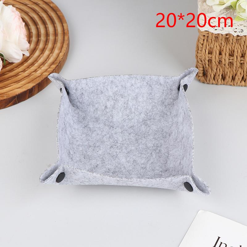 Adults and Kids Felt Storage Tray - Office Items Desk Organizer, Mouse Pad Storage Compartment