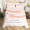 Cute Love Hug Duvet Cover Set Single King for Kids Adults Cute Sun Moon Cloud Bedding Set Lovely Heart Pattern Beige Quilt Cover