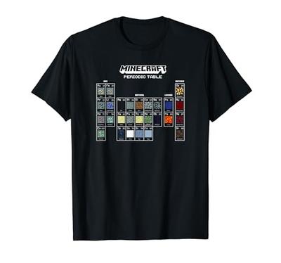 Koszulka Minecraft Układ Okresowy Bloków