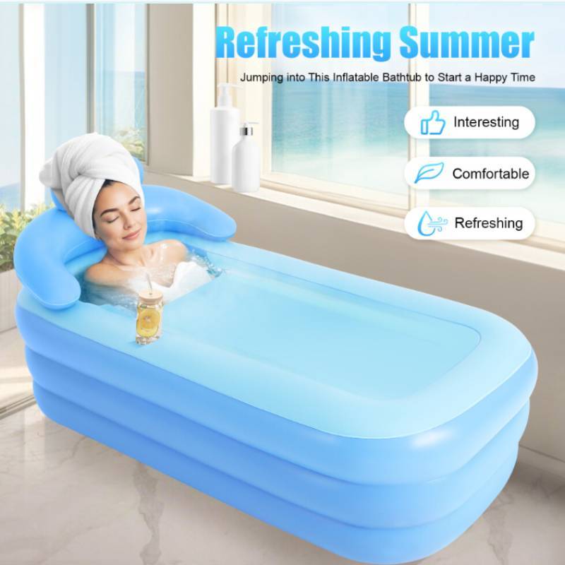 Collapsible Inflatable Bathtub For Adults Home Spa Relaxation