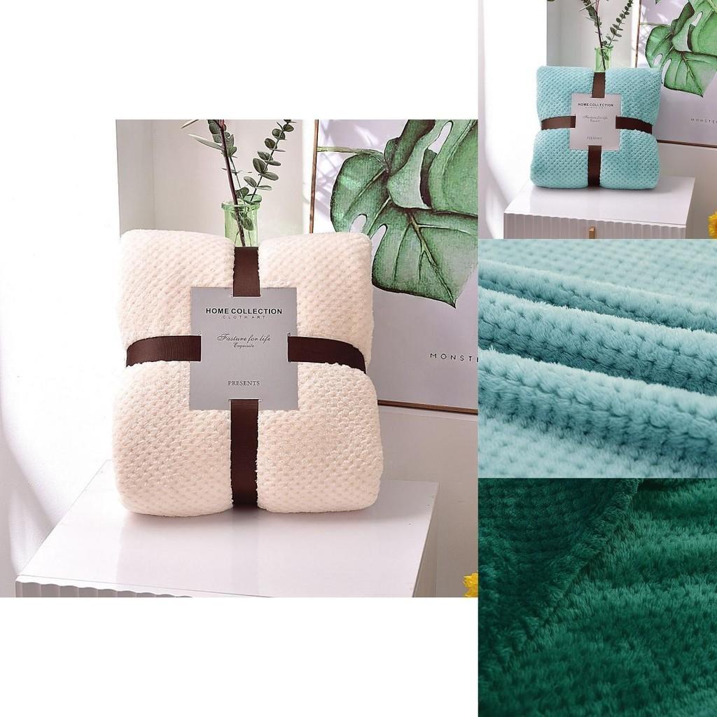 Soft And Cozy Popcorn Waffle Blanket Fleece Throw Perfect For Camping Or Movie Night On The Couch